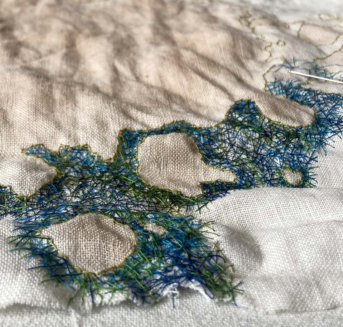 contemporary embroidery art rome