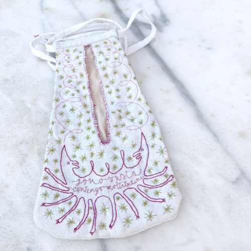 Tasca ricamata settecentesca